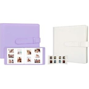 2Packs Photo Album for Fujifilm Instax Mini 11 90 70 9 8+ 8 LiPlay Instant Camera, Polaroid Snap SnapTouch PIC-300 Z2300 Instant Camera, Kodak Smile Printomatic Instant Print Camera