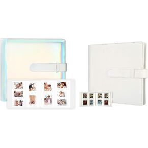 2Packs Photo Album for Fujifilm Instax Mini 11 90 70 9 8+ 8 LiPlay Instant Camera, Polaroid Snap SnapTouch PIC-300 Z2300 Instant Camera, Kodak Smile Printomatic Instant Print Camera