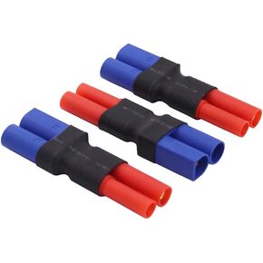 3pcs No Wires Adapters: EC5 Male to HXT 4mm with Housing Connector Adapter(B148-3)