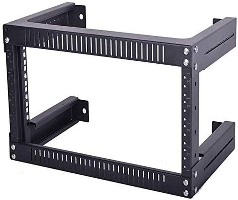 Wall Mount Rack 6U Adjustable Depth Open Frame 19Inch Server Equipment Rack Heavy Duty Patch Panel Bracket Network Equipment Rack (Adjustable 6U) in Kuwait