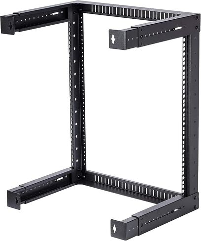 TECHTOO Wall Mount Rack 9U Adjustable Depth Open Frame 19Inch Server Equipment Rack Heavy Duty Patch Panel Bracket Network Equipment Rack (Adjustable 9U) in Saudi Arabia