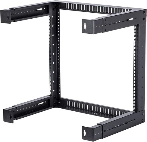 TECHTOO Wall Mount Rack 9U Adjustable Depth Open Frame 19Inch Server Equipment Rack Heavy Duty Patch Panel Bracket Network Equipment Rack (Adjustable 9U) in Saudi Arabia