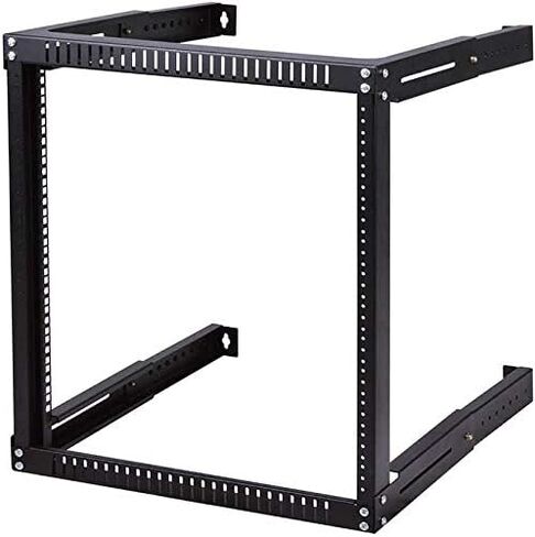 TECHTOO Wall Mount Rack 9U Adjustable Depth Open Frame 19Inch Server Equipment Rack Heavy Duty Patch Panel Bracket Network Equipment Rack (Adjustable 9U) in Saudi Arabia