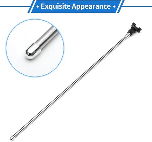 1 Pc Clipped Dummy Antenna 42.5" Aerial for Decoration Only Universal Car Truck Mount Black Silver Tone Rear in Saudi Arabia