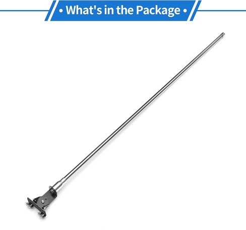 1 Pc Clipped Dummy Antenna 42.5" Aerial for Decoration Only Universal Car Truck Mount Black Silver Tone Rear in Saudi Arabia