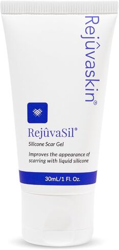Rejuvaskin Rejuvasil Silicone Scar Gel – Scar Treatment for Surgical Scars for Face, Body, Burn, Keloids, and Acne Scar – Silicone Gel for Scars to Reduced the Appearance of Old & New Scar -30ml in Kuwait