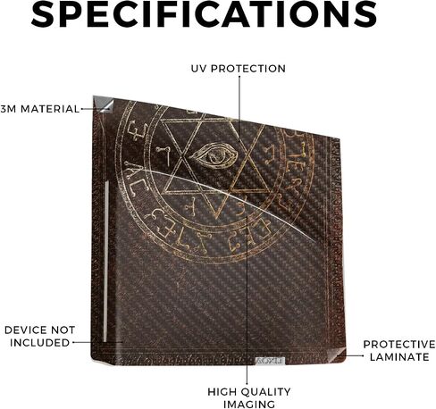 Carbon Fiber Gaming Skin Compatible with Sony Disc Drive for PS5 Digital Edition Consoles - Tome - Premium 3M Vinyl Protective Wrap Decal Cover - Easy to Apply | Crafted in The USA by MightySkins in Saudi Arabia