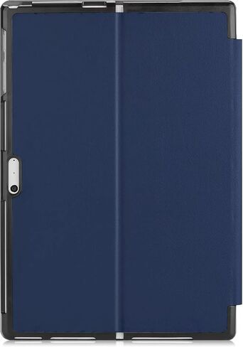 Tablet Cover for Microsoft Surface Pro 7/Pro 6/Pro 5/Pro 4 12.3",Ultra Slim Folio Stand Lightweight Leather Case for Surface Pro 4 5 6 7,Compatible with Type Cover Keyboard (Dark Blue) in Saudi Arabia