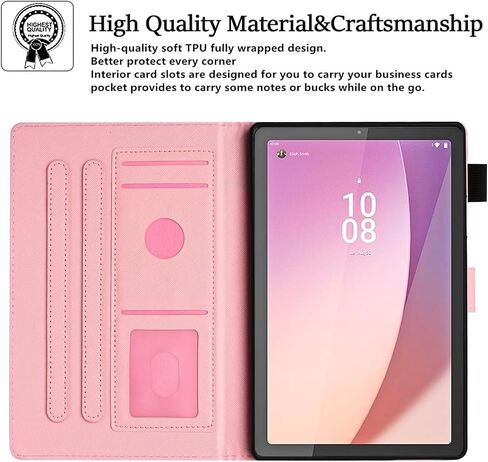 Case for Lenovo Tab M11 (11 inch 2024 Model) TB-330FU, Auto Wake/Sleep, Premium PU Leather Folding Stand Cover with Pen Holder & Multiple Viewing Angles - Butterfly in Saudi Arabia