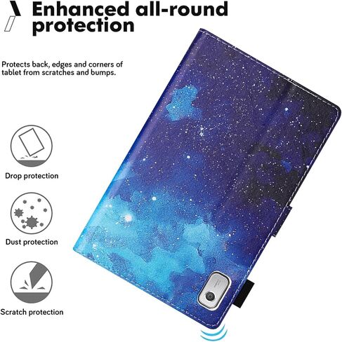 Case for Lenovo Tab M11 (11 inch 2024 Model) TB-330FU, Auto Wake/Sleep, Premium PU Leather Folding Stand Cover with Pen Holder & Multiple Viewing Angles - Butterfly in Saudi Arabia