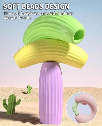 حبل القفز للأطفال، حبل القفز الناعم المطرز بمعدات تمارين اللياقة البدنية، تشابك قابل للتعديل - حبل القفز للياقة البدنية مقسم مجانًا للأطفال والرجال والنساء للحفاظ على اللياقة البدنية والتدريب والتمرين وفقدان الوزن in Kuwait