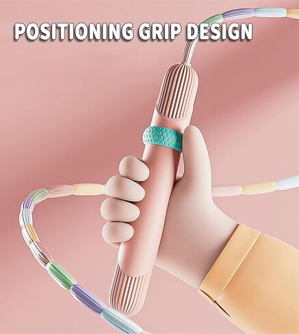 حبل القفز للأطفال، حبل القفز الناعم المطرز بمعدات تمارين اللياقة البدنية، تشابك قابل للتعديل - حبل القفز للياقة البدنية مقسم مجانًا للأطفال والرجال والنساء للحفاظ على اللياقة البدنية والتدريب والتمرين وفقدان الوزن in Kuwait