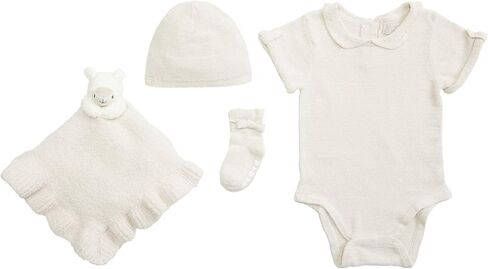 Barefoot Dreams CozyChic Ultra Lite Eyelet Baby Bundle for Girls-4 Pieces in Saudi Arabia