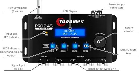 Taramps Pro 2.4S White - Audo Equalizer Processor in Saudi Arabia