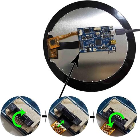 4 "4 بوصة 720x720 300nit IPS MIPI LCD شاشة تعمل باللمس ولوحة التحكم 31 دبابيس in Kuwait