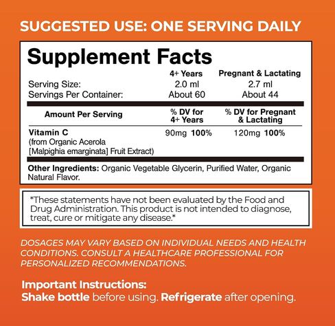 Mega Premium Liquid Multivitamin | Natural Immune Support Vitamin w/ 1333% Vitamin C, 200% D3, Zinc + 20 Vitamins, 70 Minerals, & 21 Amino Acids | Sugar Free | Orange Flavor | 98% Absorption | 32 Serv in Saudi Arabia