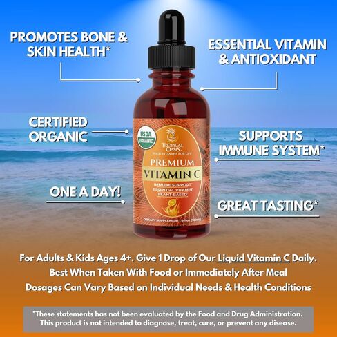 Mega Premium Liquid Multivitamin | Natural Immune Support Vitamin w/ 1333% Vitamin C, 200% D3, Zinc + 20 Vitamins, 70 Minerals, & 21 Amino Acids | Sugar Free | Orange Flavor | 98% Absorption | 32 Serv in Saudi Arabia