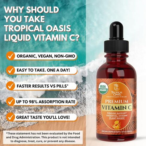Mega Premium Liquid Multivitamin | Natural Immune Support Vitamin w/ 1333% Vitamin C, 200% D3, Zinc + 20 Vitamins, 70 Minerals, & 21 Amino Acids | Sugar Free | Orange Flavor | 98% Absorption | 32 Serv in Saudi Arabia