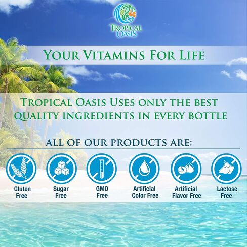 Mega Premium Liquid Multivitamin | Natural Immune Support Vitamin w/ 1333% Vitamin C, 200% D3, Zinc + 20 Vitamins, 70 Minerals, & 21 Amino Acids | Sugar Free | Orange Flavor | 98% Absorption | 32 Serv in Saudi Arabia