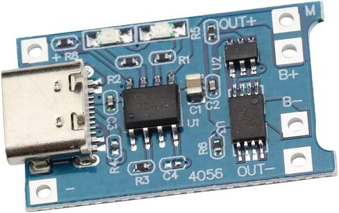 10PCS 5V 1A TP4056 Charging Module Type-C USB Interface 18650 Lithium Battery Module Charging Board with Dual Protection Function in Saudi Arabia