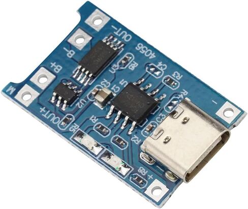 10PCS 5V 1A TP4056 Charging Module Type-C USB Interface 18650 Lithium Battery Module Charging Board with Dual Protection Function in Saudi Arabia