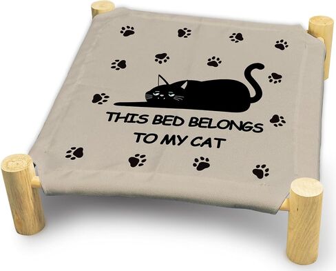 Cat Hammock Bed, Don't Bother me I am Sleeping Cat Bed, Wooden Cat Beds for Indoor Cats, Small Animal Beds for All Seasons, Pet Beds, Elevated Cat Bed, Cat Hammock in Saudi Arabia