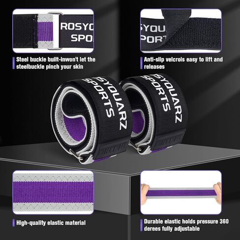 Booty Bands for Working Out, Blood Flow Restriction Bands for Women/Men, Adjustable Velcro Occlusion Resistance Bands BFR Training Bands for Glutes & Hip Building 2 Pack in Kuwait