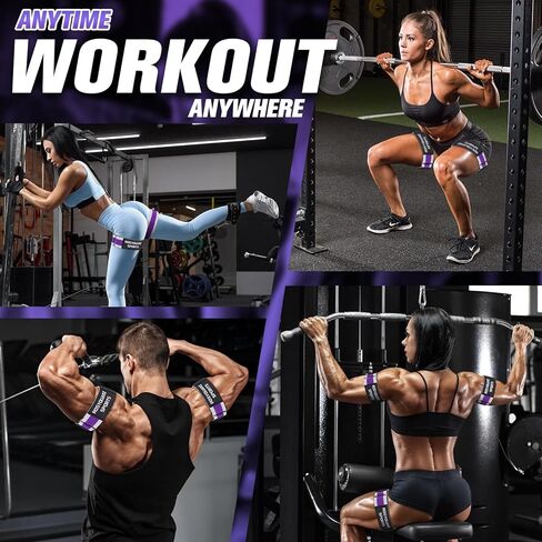 Booty Bands for Working Out, Blood Flow Restriction Bands for Women/Men, Adjustable Velcro Occlusion Resistance Bands BFR Training Bands for Glutes & Hip Building 2 Pack in Kuwait