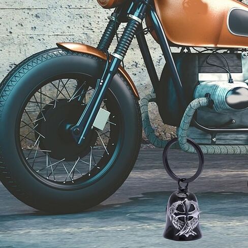 Motorcycle for Bells - Bicycle Bells for Men, Stainless Steel can Bring Good Luck and Peace to Motorcycle Accessories in Saudi Arabia