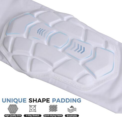 Long Knee Pads for Wrestling Basketball Football Volleyball Padded Compression Leg Sleeves for Kids Youth Adults 2 PCS in Kuwait