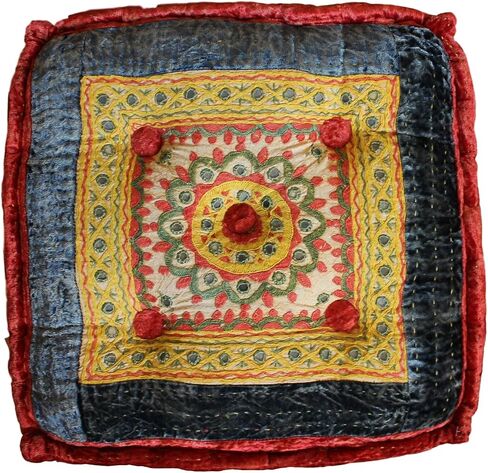 Yoga and Meditation Cushion - Hand Crafted. 16" Round (Varanasi) in Kuwait