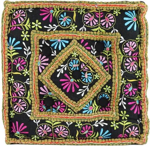 وسادة اليوغا والتأمل - مصنوعة يدوياً. جولة 16 بوصة (فاراناسي) in Kuwait