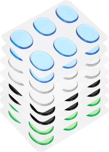 meccanixity 48 pcs أسطوانة أسطوانات منصات الهلام منصات كتم الصوت السيليكون طبل كبريتات الطبل ترميّات القمر الهلام in Saudi Arabia