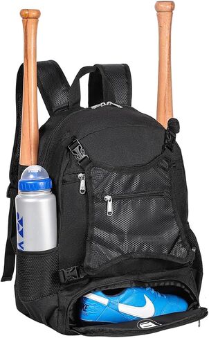 Baseball Bag for Boys and Girls Lightweight Youth Softball Backpack with Shoe Compartment and External Helmet Holder Durable and Waterproof in Kuwait