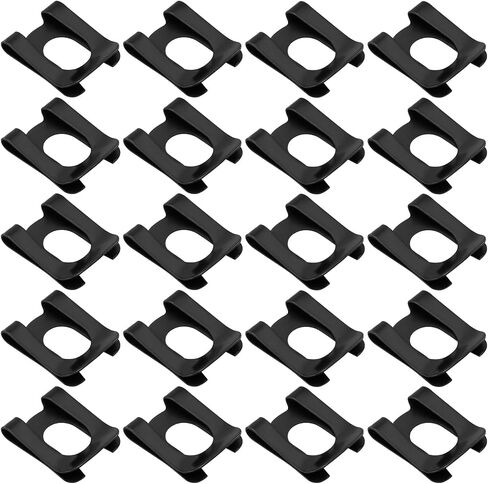 The Lord of the Tools 20Pcs Circlip SL Clip M6 Spring Stop for Bolt Shaft DK Retaining Ring Anti-Loosening Card for Cars Toys Furniture 6x14mm Black in Kuwait