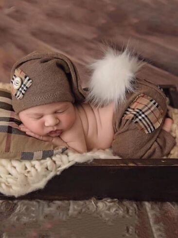 Newborn Photography Outfits Boy Hats Pants Newborn Photoshoot Outfits Newborn Baby Photoshoot Props Costume ﻿ in Saudi Arabia