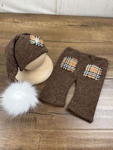Newborn Photography Outfits Boy Hats Pants Newborn Photoshoot Outfits Newborn Baby Photoshoot Props Costume ﻿ in Saudi Arabia