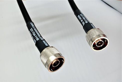 LMR-400/LMR400 N- Male to N-Male (NM-NM) 12 FT Coaxial Cable Assembly Made with Genuine Times Microwave Low Loss 50 ohm Coaxial Cable (12 FEET in Length)-Sold by Cable Assemblies Now in Saudi Arabia