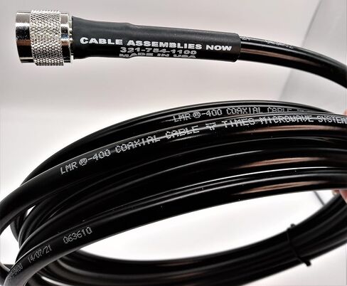 LMR-400/LMR400 N- Male to N-Male (NM-NM) 12 FT Coaxial Cable Assembly Made with Genuine Times Microwave Low Loss 50 ohm Coaxial Cable (12 FEET in Length)-Sold by Cable Assemblies Now in Saudi Arabia