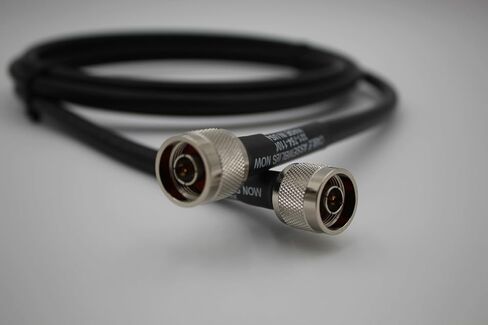 LMR-400/LMR400 N- Male to N-Male (NM-NM) 12 FT Coaxial Cable Assembly Made with Genuine Times Microwave Low Loss 50 ohm Coaxial Cable (12 FEET in Length)-Sold by Cable Assemblies Now in Saudi Arabia
