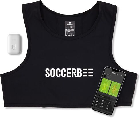 SOCCERBEE-Lite2 - GPS Tracker and Vest for Tracking Activities of Outdoor Sports Athletes Such as Soccer, Football, Rugby, Hockey, and Lacrosse (Medium) in Saudi Arabia