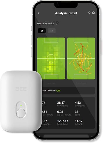 SOCCERBEE-Lite2 - GPS Tracker and Vest for Tracking Activities of Outdoor Sports Athletes Such as Soccer, Football, Rugby, Hockey, and Lacrosse (Medium) in Saudi Arabia