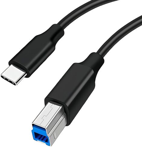 USB B 3.0 Cable, USB 3-B Male to USB C Cable, 6ft USB C to USB 3.1 Type B Cable 5Gbps High Speed Printer Cord for Computer, Phone, Docking Station, External Hard Drivers, Scanner and More in Saudi Arabia