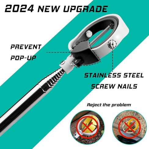 Golf Ball Retriever, Golf Balls Retrievers Telescopic for Water with Spring Release-Ready Head, Ball Retrievers Tool Golfs with Locking Clip, Grabber Tool, Golf Accessories Golf Gifts for Men in Kuwait