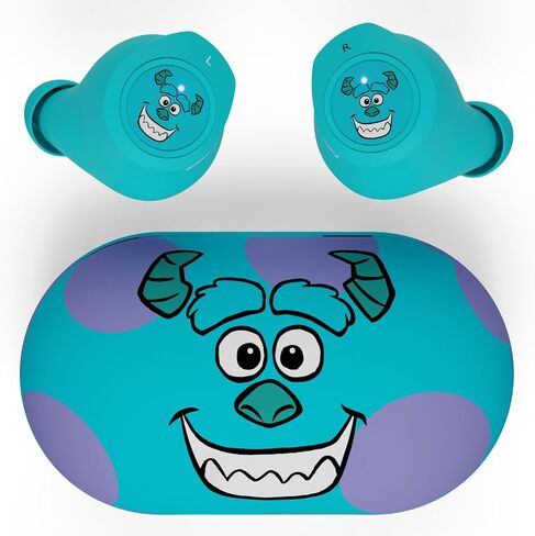 Disney/Pixar Monsters Inc Bluetooth Earbuds w/Charging Case- Wireless Headphones w/Built-in Mic+ Up to 30 Hrs Playtime- Monsters Inc Gifts for Girls, Boys, Women, Men, All Fans of Disney Gifts in Saudi Arabia