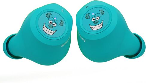 Disney/Pixar Monsters Inc Bluetooth Earbuds w/Charging Case- Wireless Headphones w/Built-in Mic+ Up to 30 Hrs Playtime- Monsters Inc Gifts for Girls, Boys, Women, Men, All Fans of Disney Gifts in Saudi Arabia