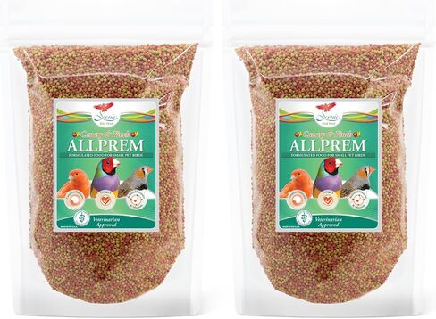 Scenic Allprem Canary and Finch Bird Food | Formulated Diet | Apple and Corn Flavor | 1 Pound Bag (1 LB) in Saudi Arabia