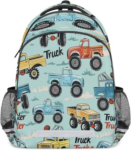 OSAM SPACE Cartoon Truck Mini Backpack Women Men Lightweight Carry On Travel Backpack Cute Small Backpacks for Hiking Gym in Kuwait