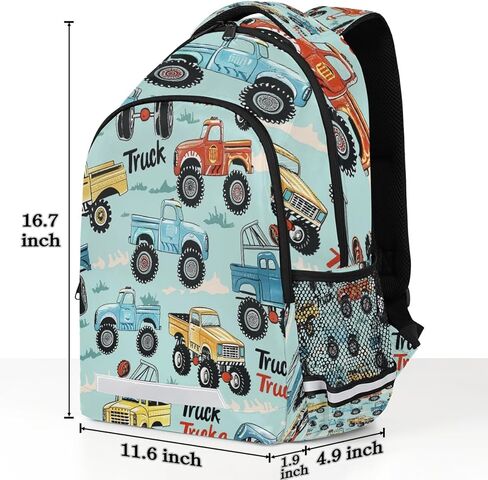 OSAM SPACE Cartoon Truck Mini Backpack Women Men Lightweight Carry On Travel Backpack Cute Small Backpacks for Hiking Gym in Kuwait