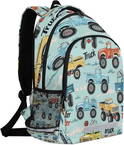 OSAM SPACE Cartoon Truck Mini Backpack Women Men Lightweight Carry On Travel Backpack Cute Small Backpacks for Hiking Gym in Kuwait